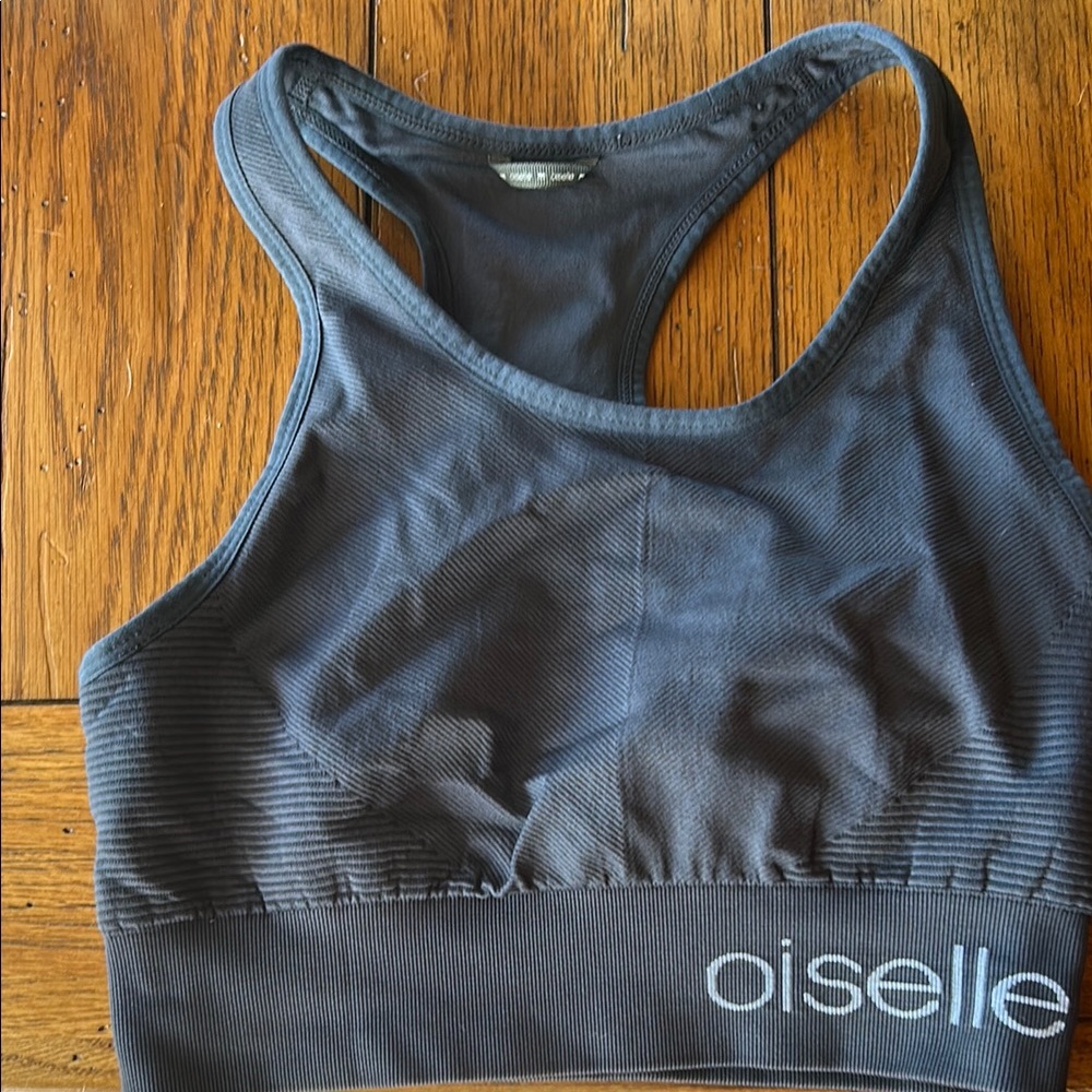 Oiselle Women's Gray Sports Bra